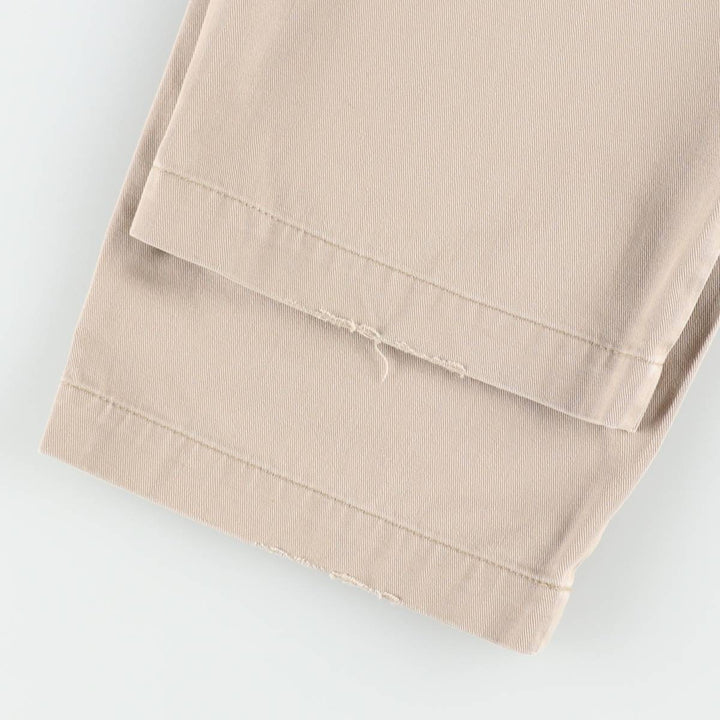 Ralph Lauren Polo Ralph Lauren Two-Pleat Chino Pants, Men's Size W29 (approx.) cotton Beige type Vintage Second Hand