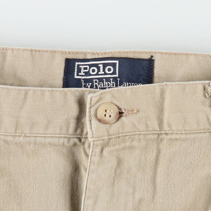 Ralph Lauren POLO by Ralph Lauren Two-pleat Chino Pants for Men, W32 equivalent cotton Beige type Vintage Second Hand