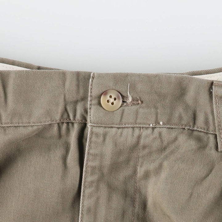 Ralph Lauren POLO by Ralph Lauren ANDREW PANT, two-pleat chino pants, men's, W35 equivalent cotton gray type Vintage Second Hand