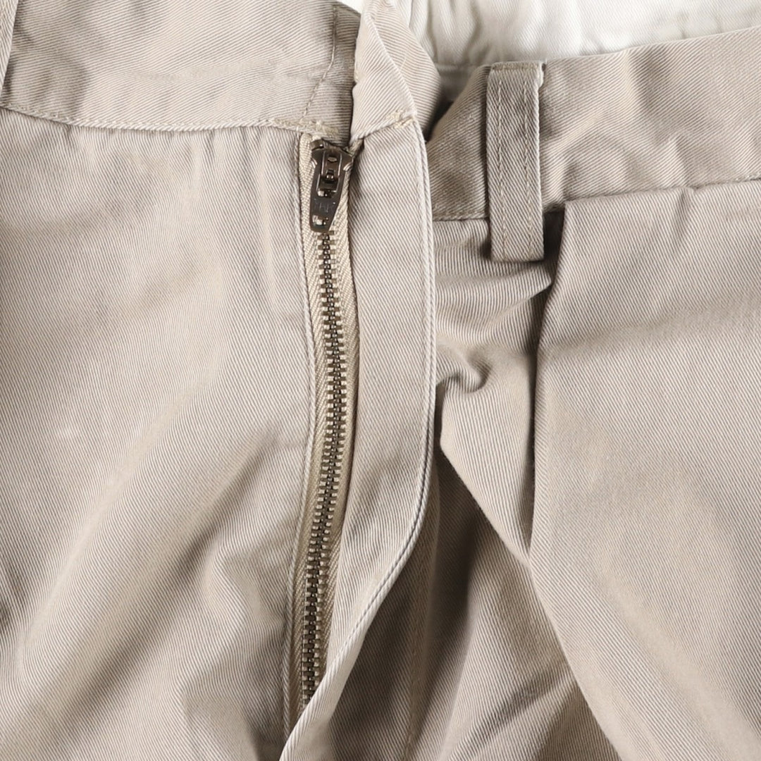 Ralph Lauren POLO by Ralph Lauren ANDREW PANT Two-pleat chino pants for men, equivalent to W33 cotton Beige type Vintage Second Hand