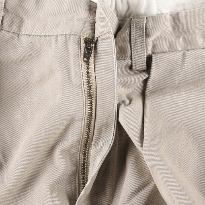 Ralph Lauren POLO by Ralph Lauren ANDREW PANT Two-pleat chino pants for men, equivalent to W33 cotton Beige type Vintage Second Hand