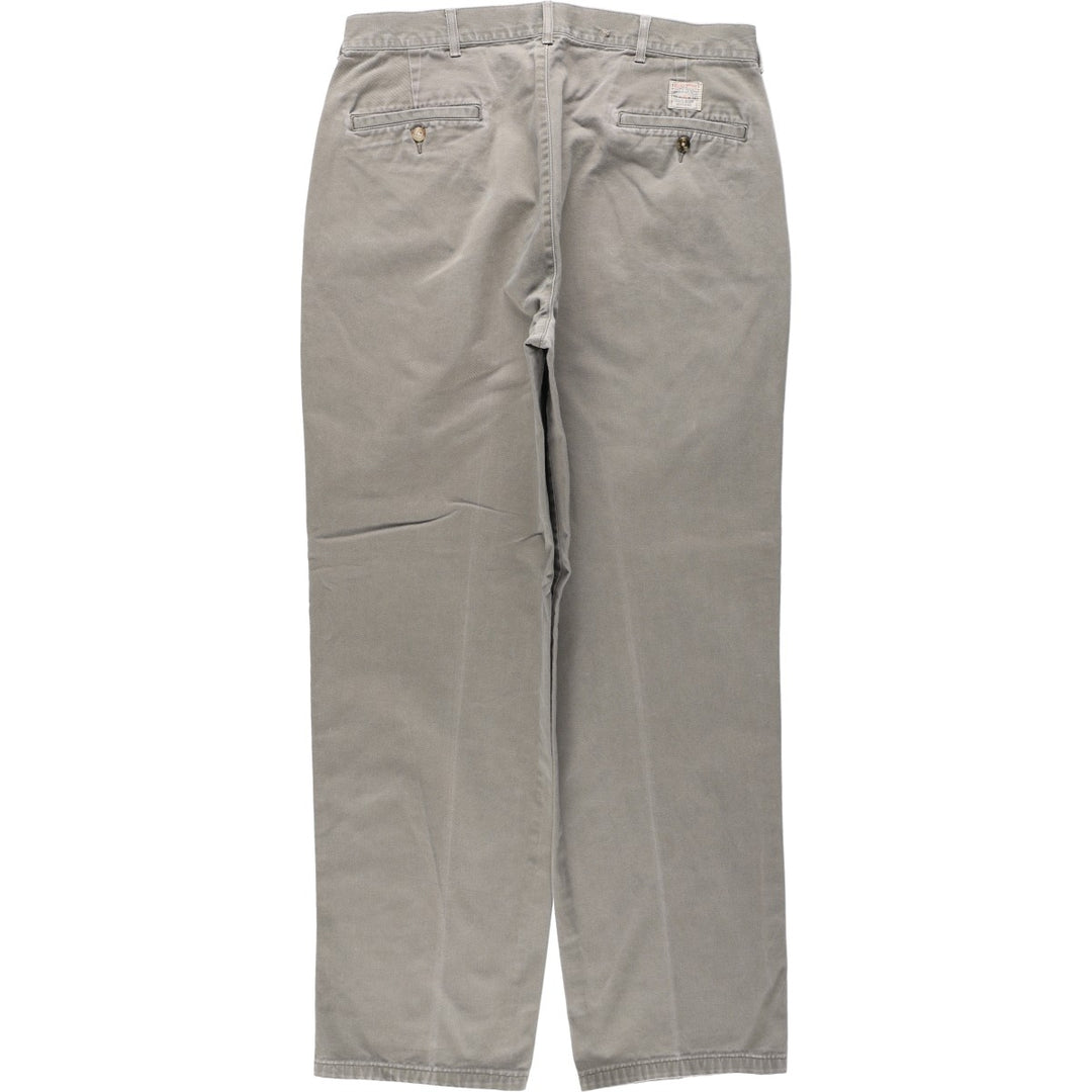 Ralph Lauren POLO by Ralph Lauren Two-pleat Chino Pants for Men, W34 equivalent cotton Khaki type Vintage Second Hand