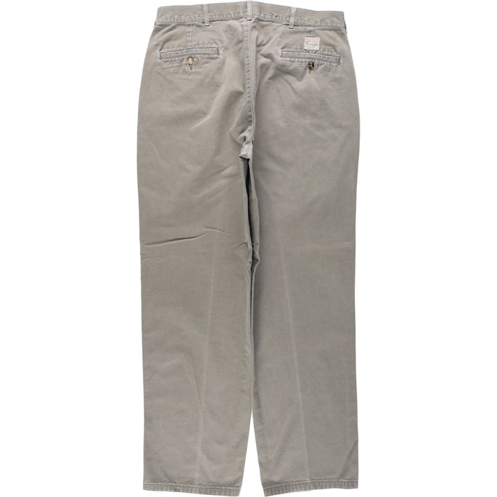 Ralph Lauren POLO by Ralph Lauren Two-pleat Chino Pants for Men, W34 equivalent cotton Khaki type Vintage Second Hand