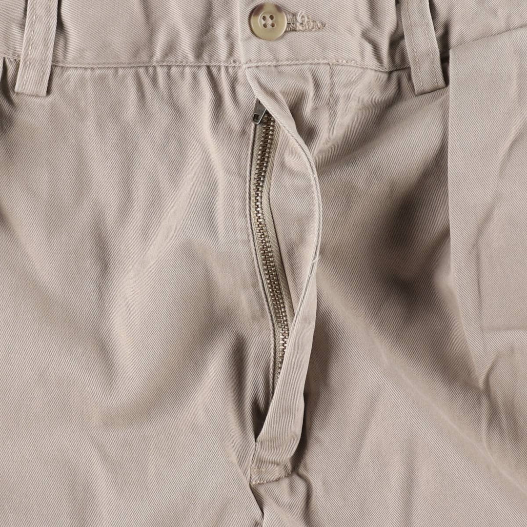 Ralph Lauren POLO by Ralph Lauren ANDREW PANT Two-pleat chino pants for men, equivalent to W33 cotton Beige type Vintage Second Hand