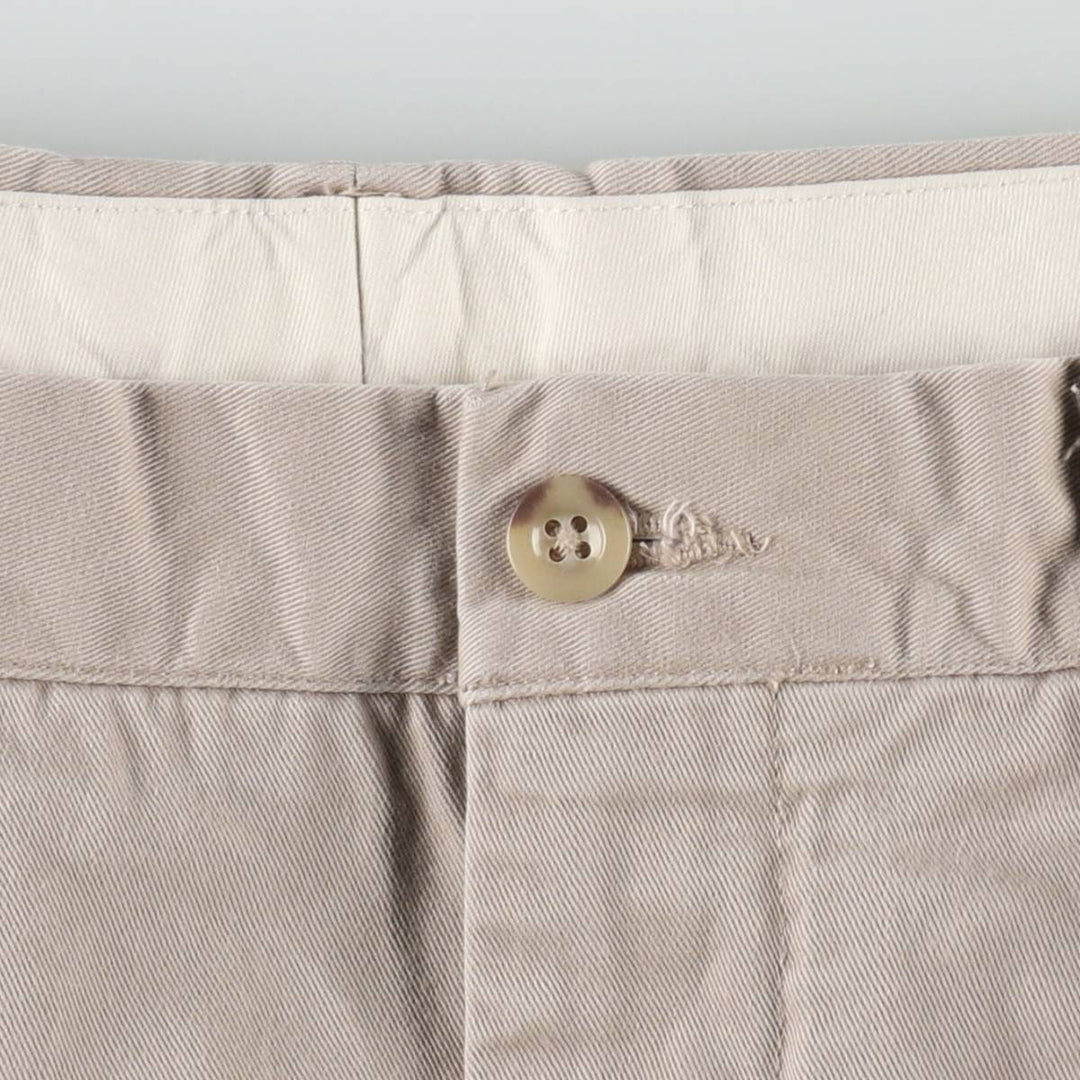Ralph Lauren POLO by Ralph Lauren ANDREW PANT Two-pleat chino pants for men, equivalent to W33 cotton Beige type Vintage Second Hand