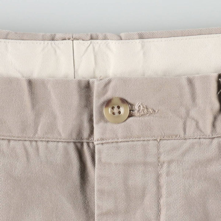 Ralph Lauren POLO by Ralph Lauren ANDREW PANT Two-pleat chino pants for men, equivalent to W33 cotton Beige type Vintage Second Hand