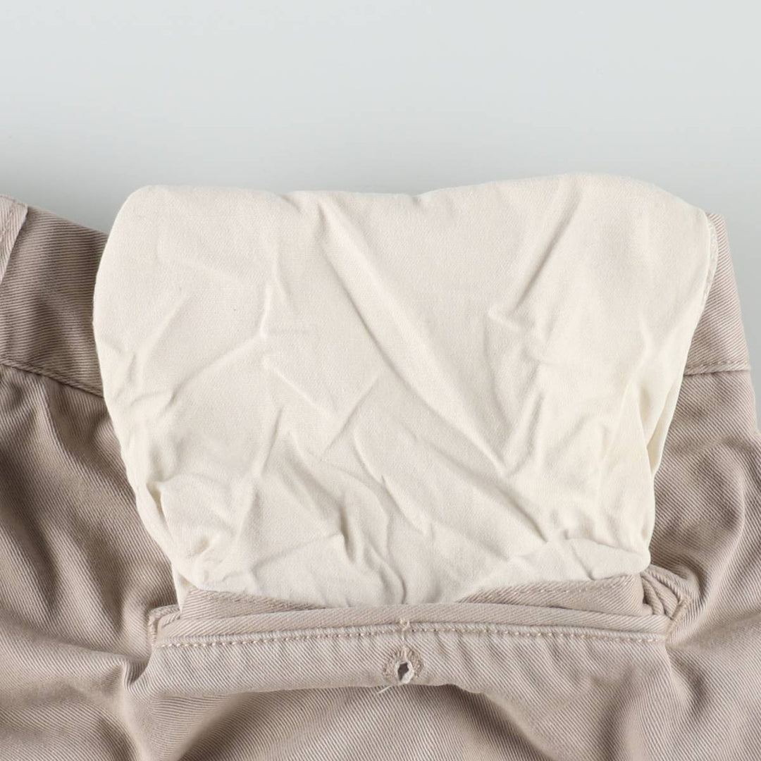 Ralph Lauren POLO by Ralph Lauren ANDREW PANT Two-pleat chino pants for men, equivalent to W33 cotton Beige type Vintage Second Hand