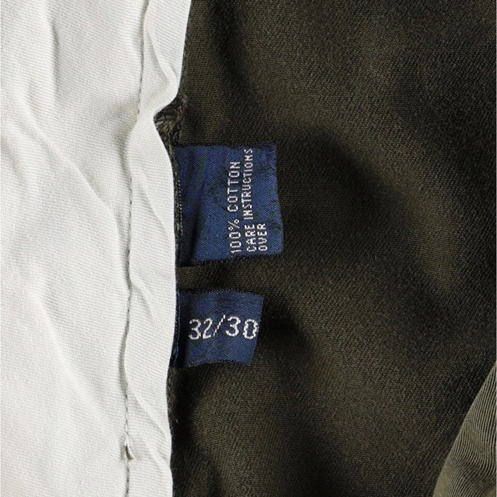 Ralph Lauren POLO by Ralph Lauren ANDREW PANT, two-pleat chino pants, men's, W32 equivalent cotton Khaki type Vintage Second Hand