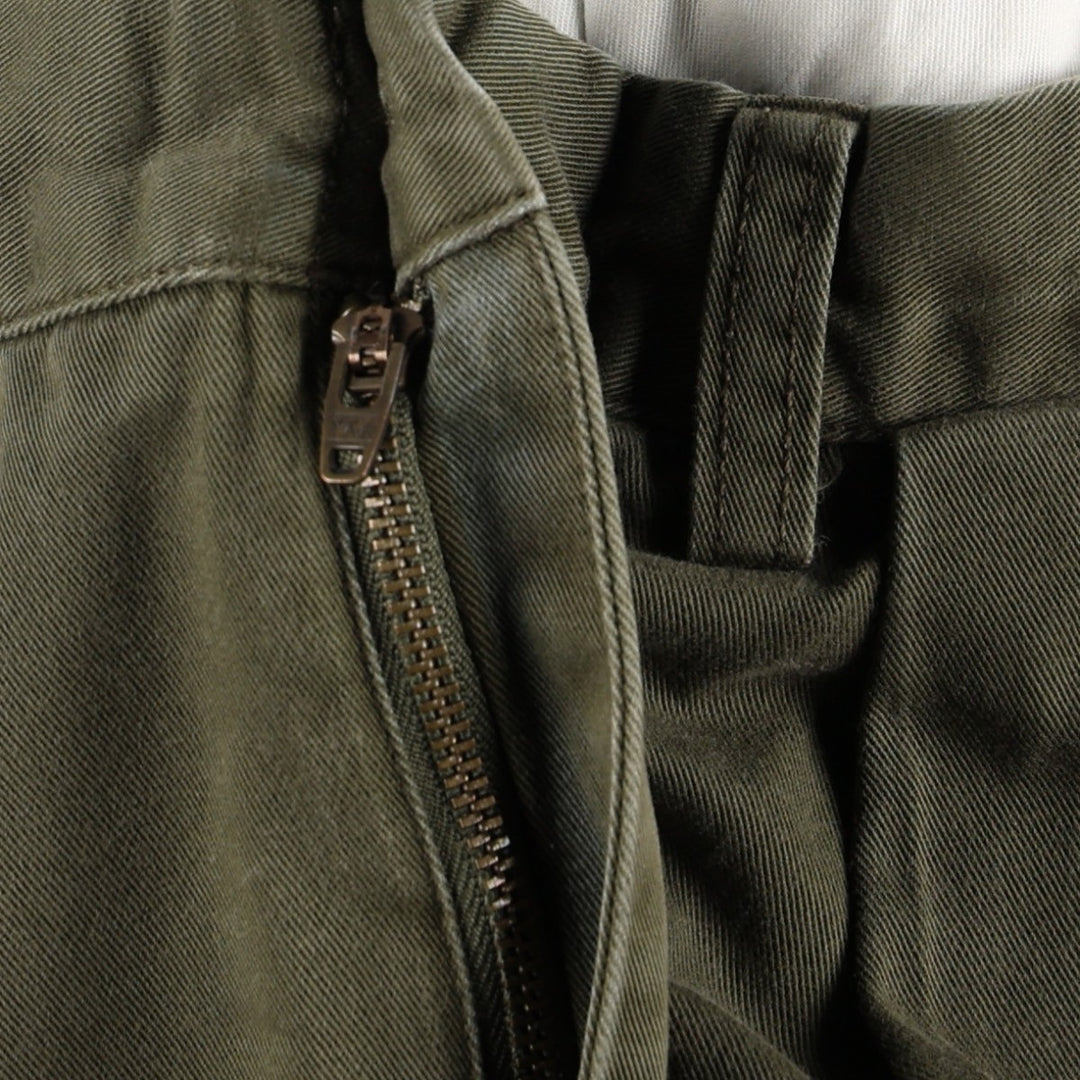Ralph Lauren POLO by Ralph Lauren ANDREW PANT, two-pleat chino pants, men's, W32 equivalent cotton Khaki type Vintage Second Hand