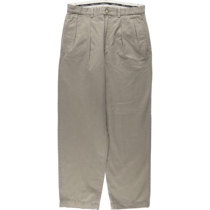 Ralph Lauren Polo Ralph Lauren Andrew Pant Two-pleat Chino Pants Men's Size W32 cotton gray type Vintage Second Hand