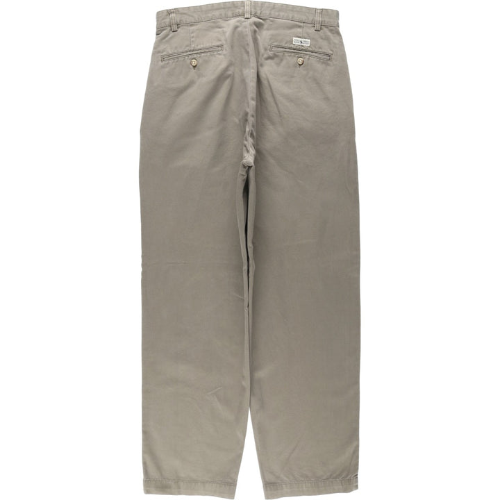 Ralph Lauren Polo Ralph Lauren Andrew Pant Two-pleat Chino Pants Men's Size W32 cotton gray type Vintage Second Hand
