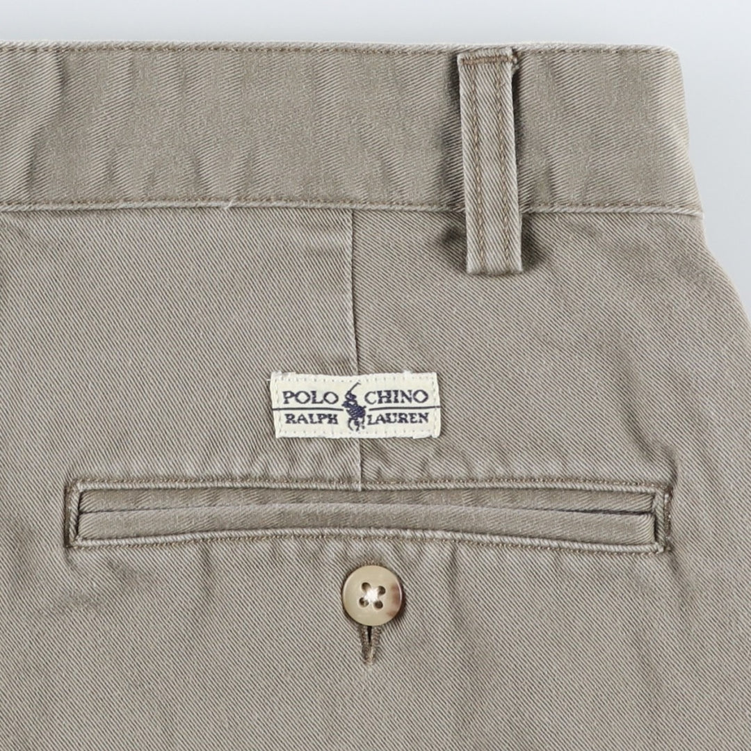Ralph Lauren Polo Ralph Lauren Andrew Pant Two-pleat Chino Pants Men's Size W32 cotton gray type Vintage Second Hand