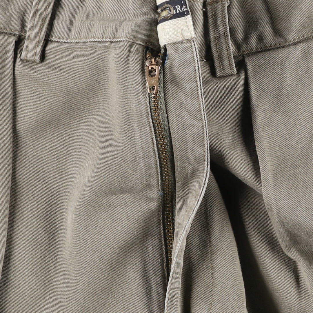 Ralph Lauren Polo Ralph Lauren Andrew Pant Two-pleat Chino Pants Men's Size W32 cotton gray type Vintage Second Hand