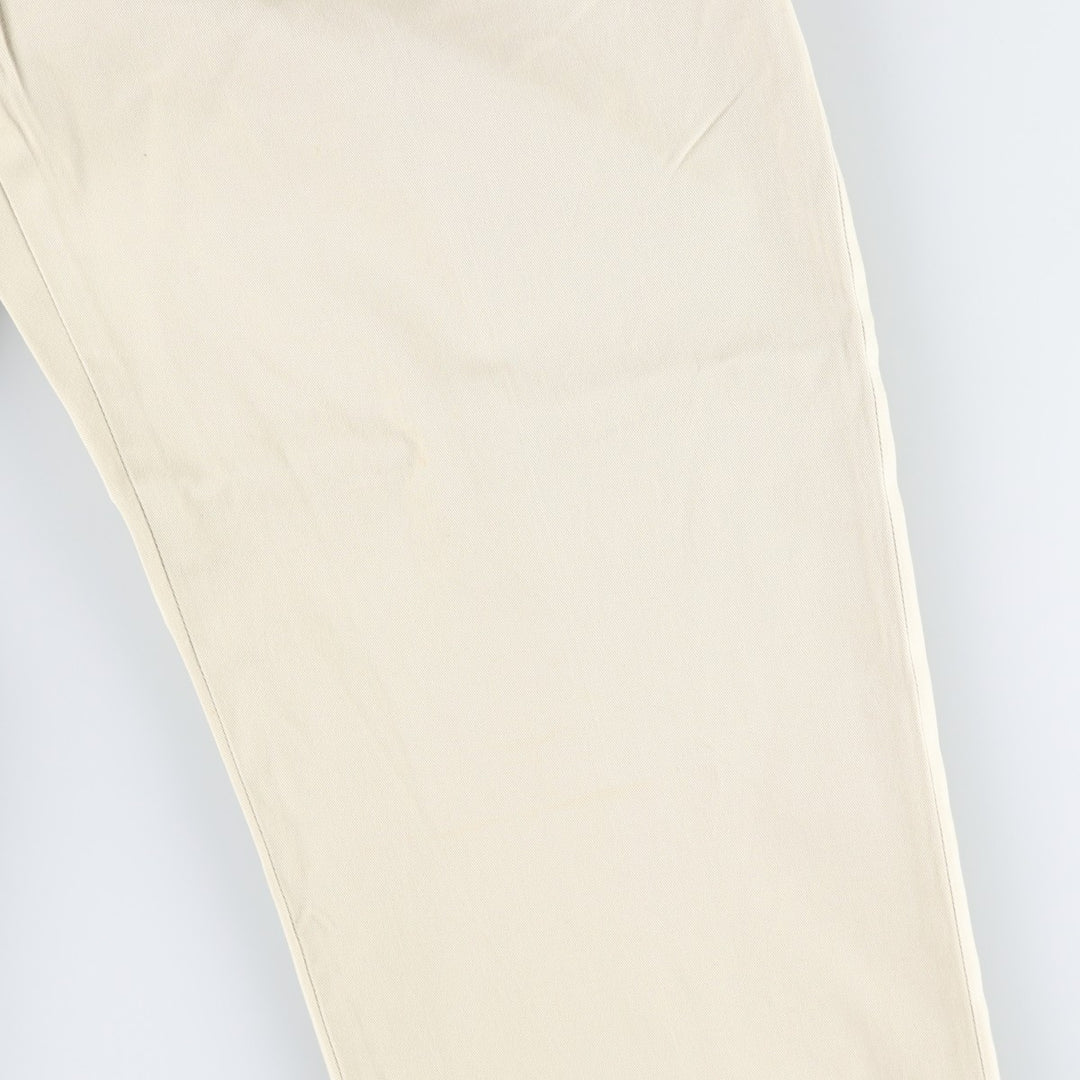 Ralph Lauren POLO by Ralph Lauren ETHAN PANT Two-pleat chino pants for men, size W34 cotton unbleached Vintage Second Hand