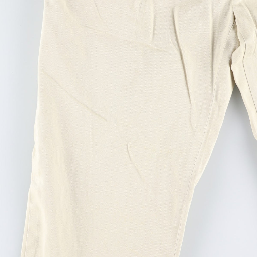 Ralph Lauren POLO by Ralph Lauren ETHAN PANT Two-pleat chino pants for men, size W34 cotton unbleached Vintage Second Hand