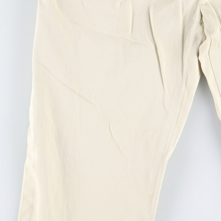 Ralph Lauren POLO by Ralph Lauren ETHAN PANT Two-pleat chino pants for men, size W34 cotton unbleached Vintage Second Hand