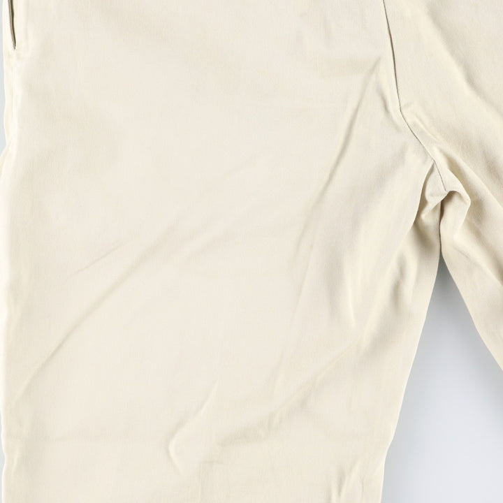 Ralph Lauren POLO by Ralph Lauren ETHAN PANT Two-pleat chino pants for men, size W34 cotton unbleached Vintage Second Hand