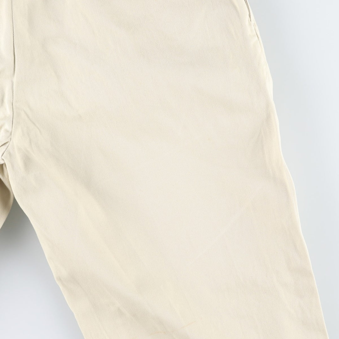 Ralph Lauren POLO by Ralph Lauren ETHAN PANT Two-pleat chino pants for men, size W34 cotton unbleached Vintage Second Hand