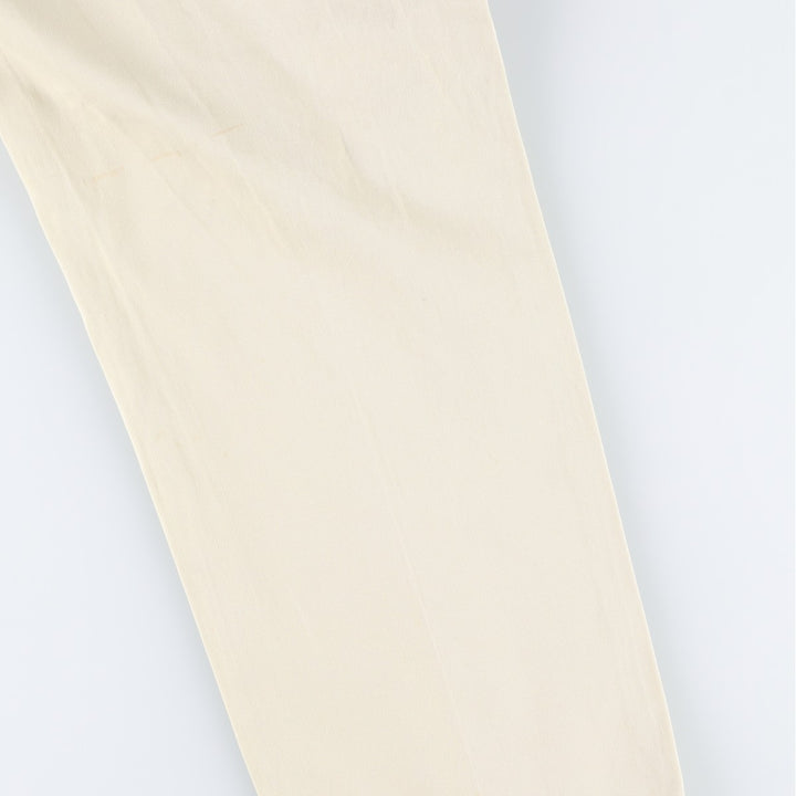 Ralph Lauren POLO by Ralph Lauren ETHAN PANT Two-pleat chino pants for men, size W34 cotton unbleached Vintage Second Hand