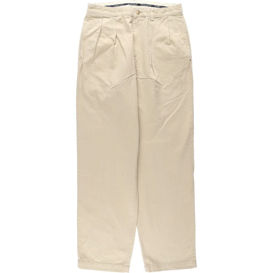 Ralph Lauren Polo Ralph Lauren ANDREW PANT Two-pleat Chino Pants Men's W31 (approx.) cotton Beige type Vintage Second Hand