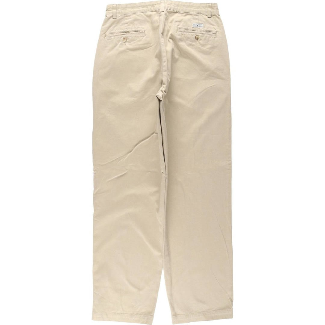 Ralph Lauren Polo Ralph Lauren ANDREW PANT Two-pleat Chino Pants Men's W31 (approx.) cotton Beige type Vintage Second Hand