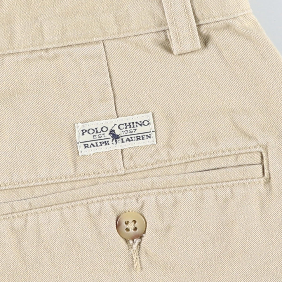 Ralph Lauren Polo Ralph Lauren ANDREW PANT Two-pleat Chino Pants Men's W31 (approx.) cotton Beige type Vintage Second Hand