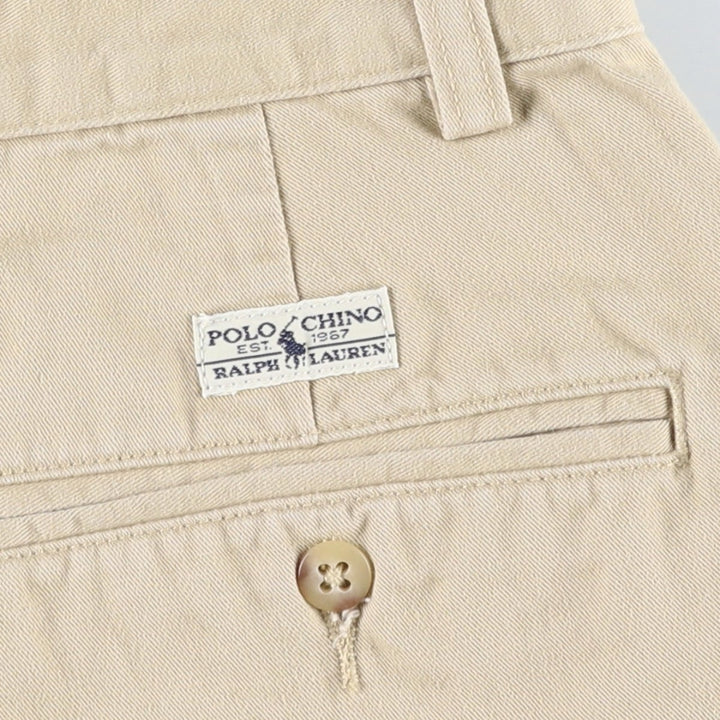 Ralph Lauren Polo Ralph Lauren ANDREW PANT Two-pleat Chino Pants Men's W31 (approx.) cotton Beige type Vintage Second Hand