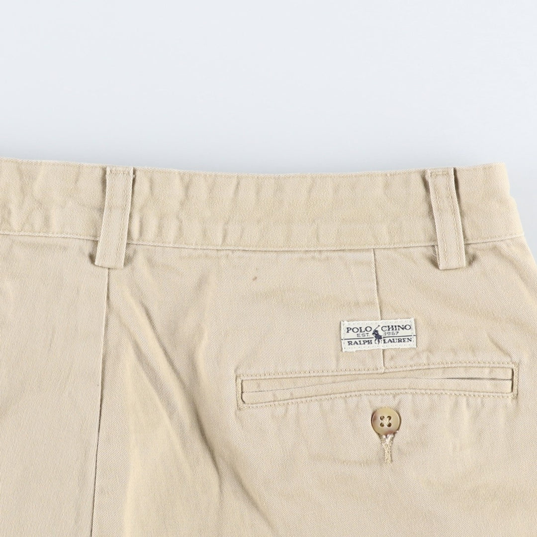 Ralph Lauren Polo Ralph Lauren ANDREW PANT Two-pleat Chino Pants Men's W31 (approx.) cotton Beige type Vintage Second Hand
