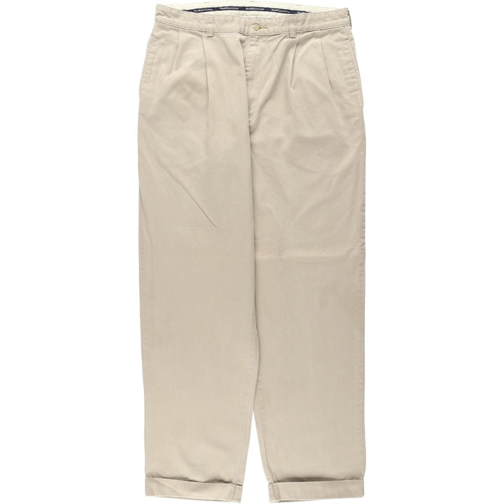 Ralph Lauren Polo Ralph Lauren HAMMOND PANT Two-pleat Chino Pants Men's W33 equivalent cotton Beige type Vintage Second Hand