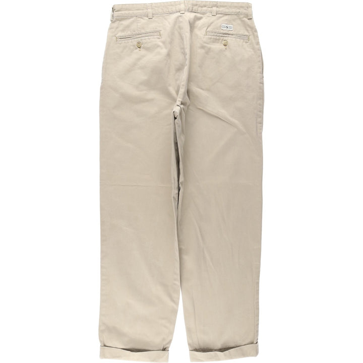 Ralph Lauren Polo Ralph Lauren HAMMOND PANT Two-pleat Chino Pants Men's W33 equivalent cotton Beige type Vintage Second Hand