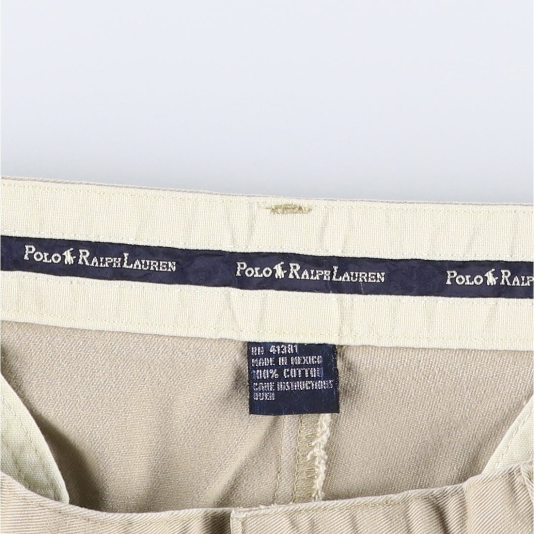Ralph Lauren Polo Ralph Lauren HAMMOND PANT Two-pleat Chino Pants Men's W33 equivalent cotton Beige type Vintage Second Hand