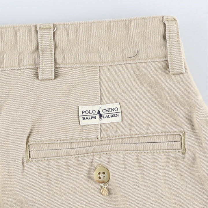 Ralph Lauren Polo Ralph Lauren HAMMOND PANT Two-pleat Chino Pants Men's W33 equivalent cotton Beige type Vintage Second Hand