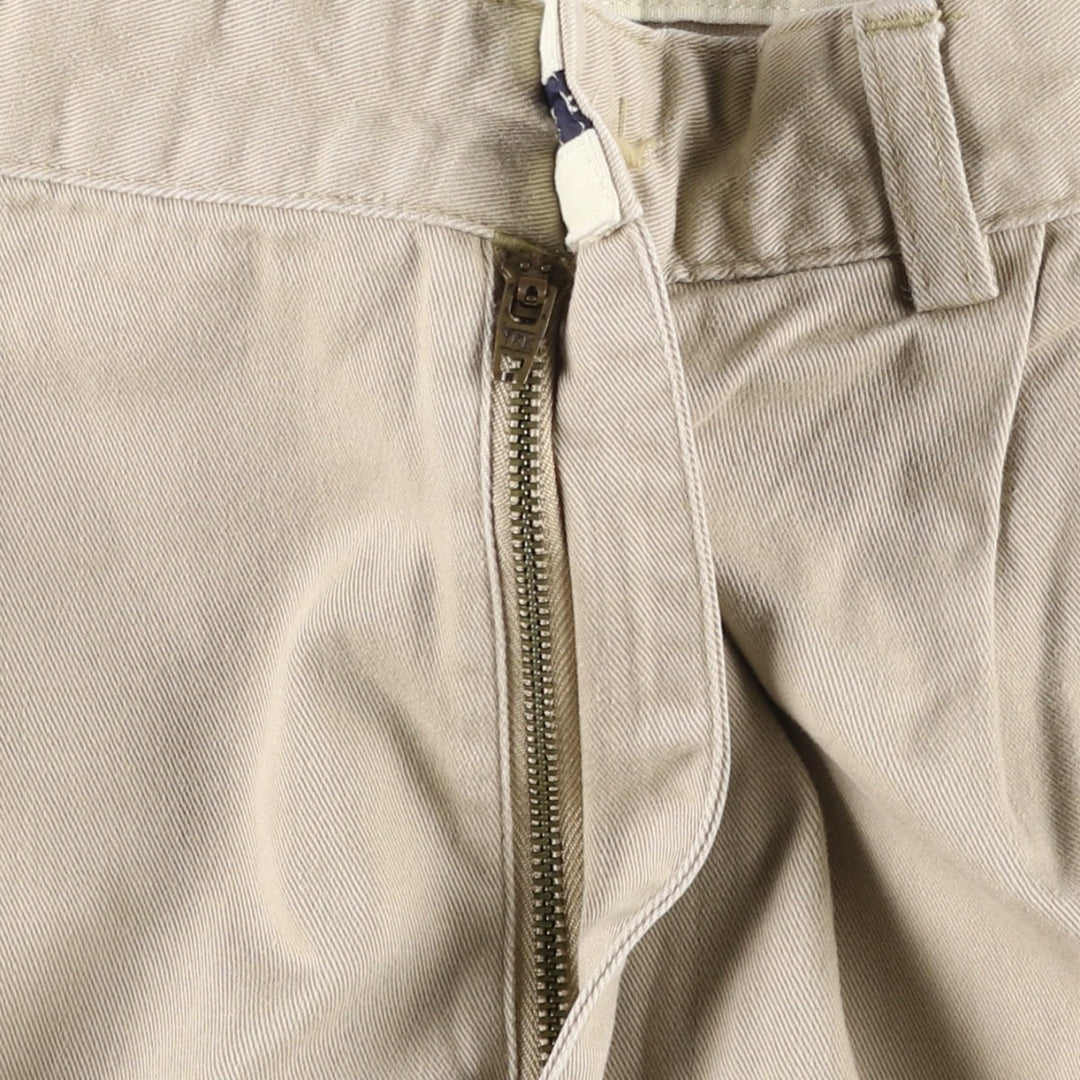 Ralph Lauren Polo Ralph Lauren HAMMOND PANT Two-pleat Chino Pants Men's W33 equivalent cotton Beige type Vintage Second Hand