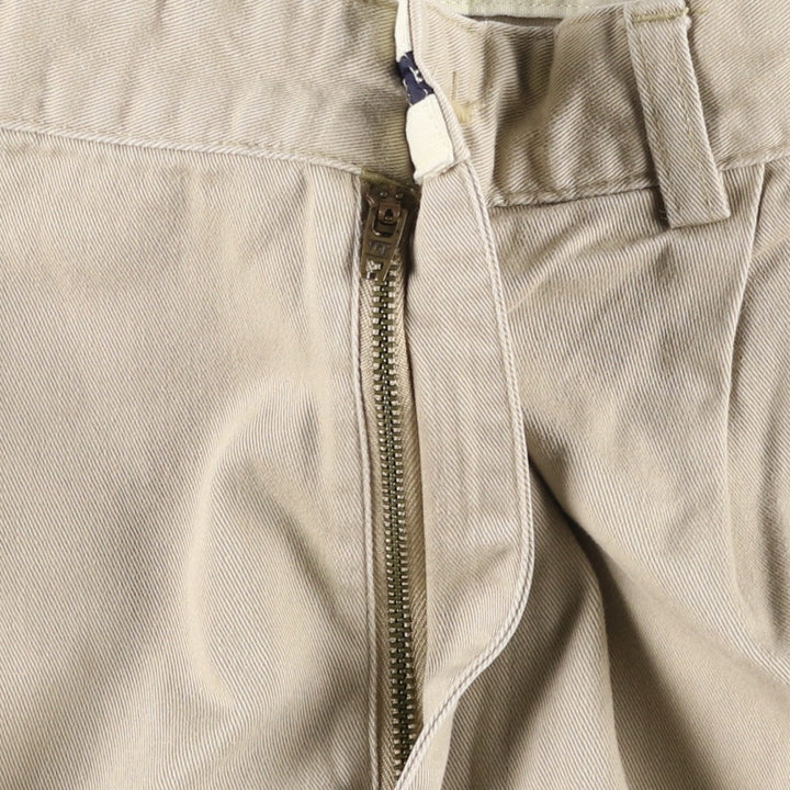 Ralph Lauren Polo Ralph Lauren HAMMOND PANT Two-pleat Chino Pants Men's W33 equivalent cotton Beige type Vintage Second Hand