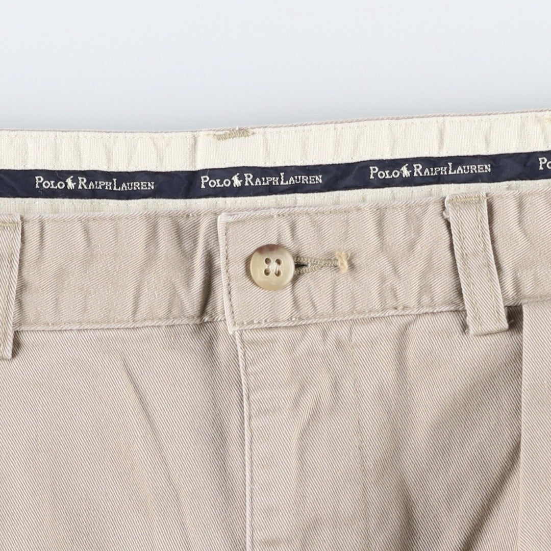 Ralph Lauren Polo Ralph Lauren Andrew Pant Two-pleat Chino Pants Men's Size W33 cotton Beige type Vintage Second Hand