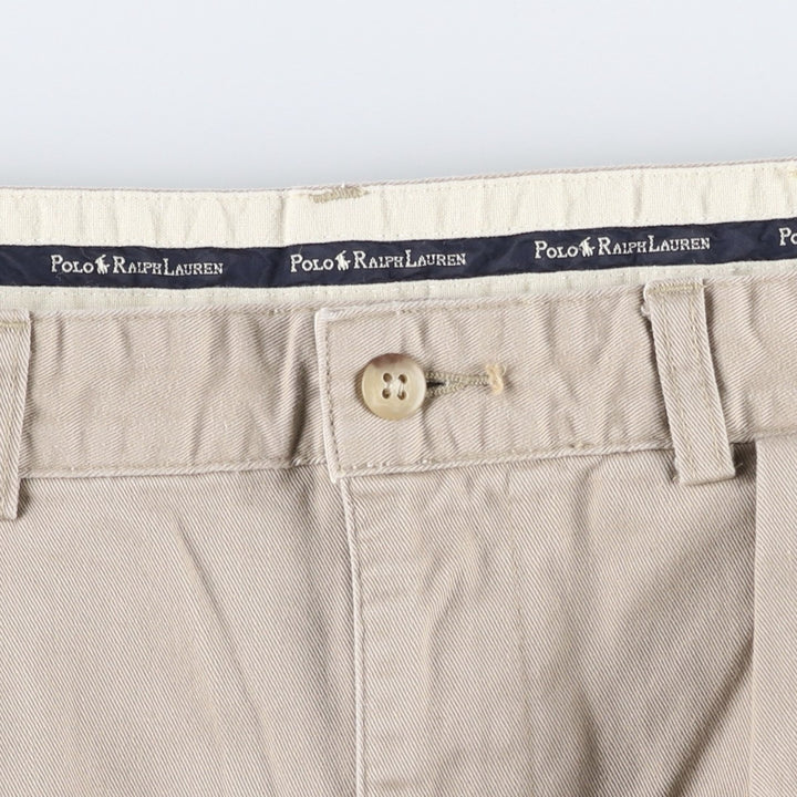 Ralph Lauren Polo Ralph Lauren Andrew Pant Two-pleat Chino Pants Men's Size W33 cotton Beige type Vintage Second Hand