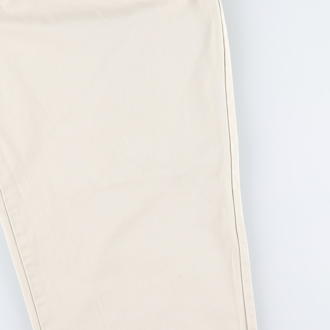 Ralph Lauren POLO by Ralph Lauren HAMMOND PANT, two-pleat chino pants, men's, w34 equivalent cotton Beige type Vintage Second Hand