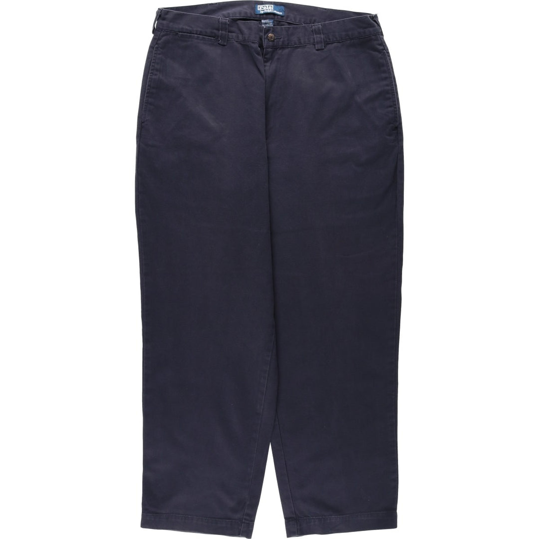Ralph Lauren POLO by Ralph Lauren PHILIP PANT Chino pants for men, W35 equivalent cotton navy blue type Vintage Second Hand