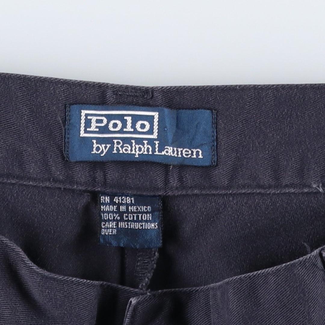 Ralph Lauren POLO by Ralph Lauren PHILIP PANT Chino pants for men, W35 equivalent cotton navy blue type Vintage Second Hand