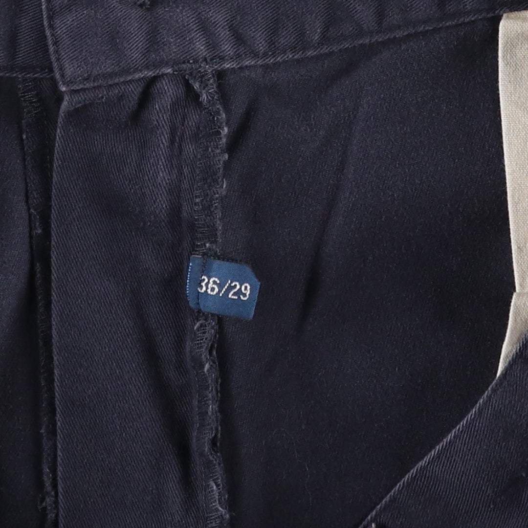 Ralph Lauren POLO by Ralph Lauren PHILIP PANT Chino pants for men, W35 equivalent cotton navy blue type Vintage Second Hand