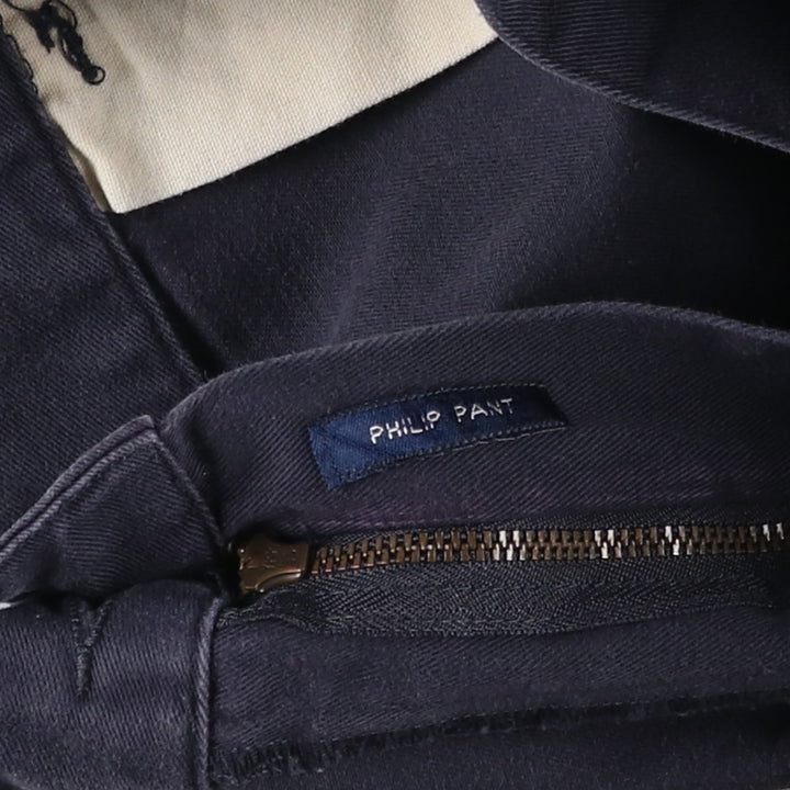 Ralph Lauren POLO by Ralph Lauren PHILIP PANT Chino pants for men, W35 equivalent cotton navy blue type Vintage Second Hand