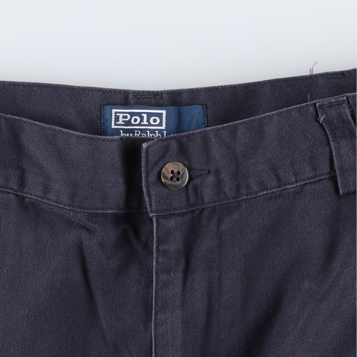 Ralph Lauren POLO by Ralph Lauren PHILIP PANT Chino pants for men, W35 equivalent cotton navy blue type Vintage Second Hand