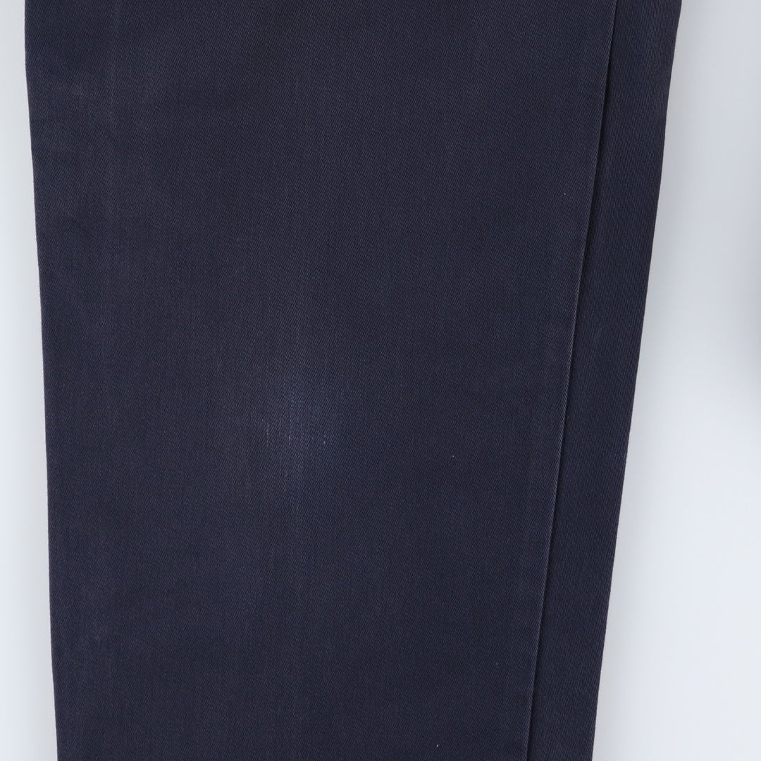Ralph Lauren Polo Ralph Lauren Andrew Pant Two-pleat Chino Pants Men's Size W34 cotton navy blue type Vintage Second Hand