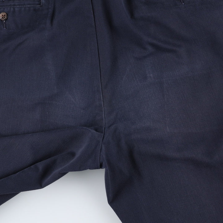 Ralph Lauren Polo Ralph Lauren Andrew Pant Two-pleat Chino Pants Men's Size W34 cotton navy blue type Vintage Second Hand