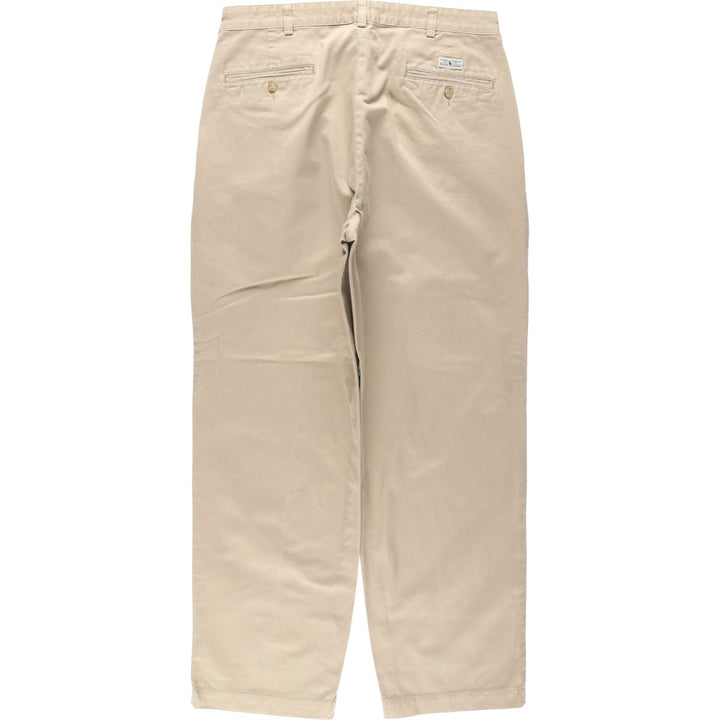Ralph Lauren Polo Ralph Lauren Andrew Pant Two-pleat Chino Pants Men's Size W33 cotton Beige type Vintage Second Hand