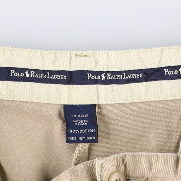 Ralph Lauren Polo Ralph Lauren Andrew Pant Two-pleat Chino Pants Men's Size W33 cotton Beige type Vintage Second Hand