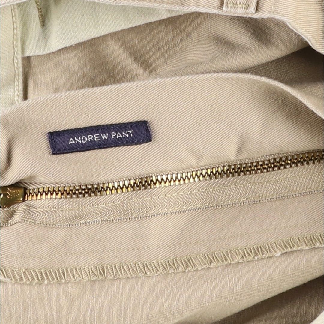 Ralph Lauren Polo Ralph Lauren Andrew Pant Two-pleat Chino Pants Men's Size W33 cotton Beige type Vintage Second Hand