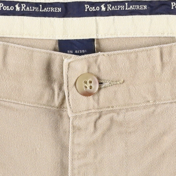 Ralph Lauren Polo Ralph Lauren Andrew Pant Two-pleat Chino Pants Men's Size W33 cotton Beige type Vintage Second Hand