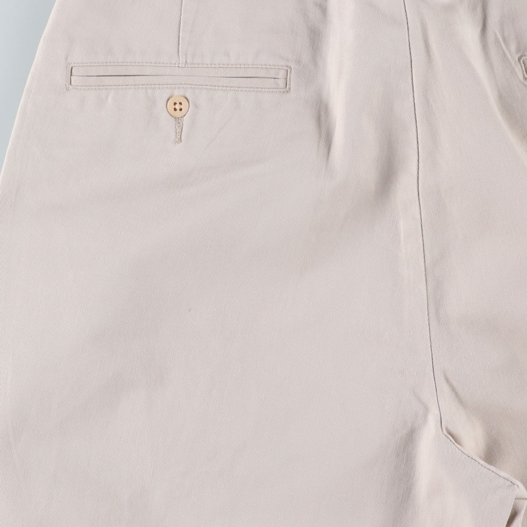 Ralph Lauren Polo Hammond Pant, two-pleat chino pants, men's size W32. cotton Beige type Vintage Second Hand