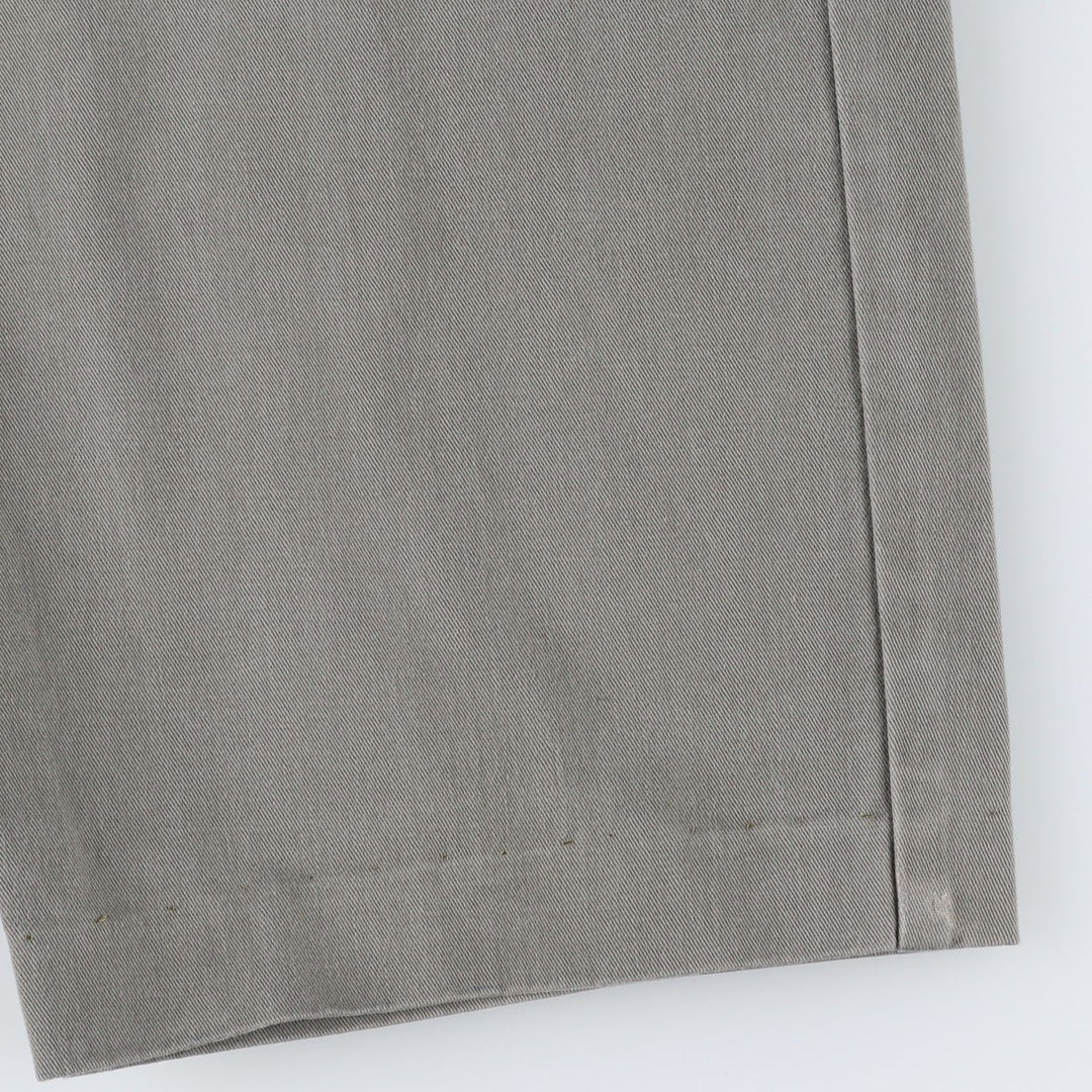 Ralph Lauren POLO by Ralph Lauren ANDREW PANT, two-pleat chino pants, men's, W35 equivalent cotton gray type Vintage Second Hand